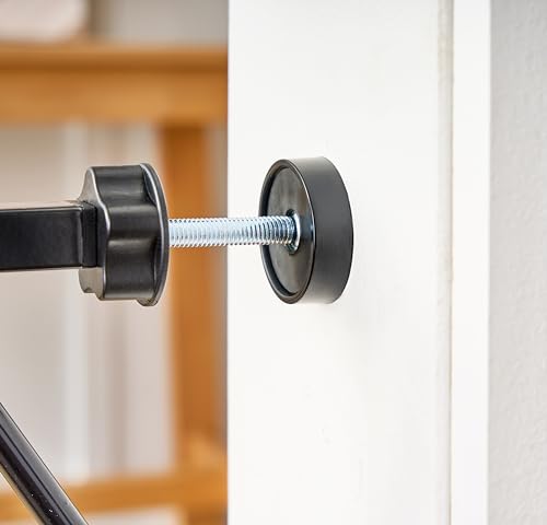 Regalo Safety 38.5 Inch Extra Wide Baby Gate for Doorways & Bottom of Stairs, Pressure Mount Safety Gate for Babies, Toddlers & Pets, Tested & Safe, American Designed, Family Owned, Black