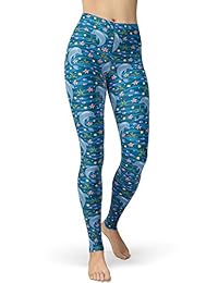 sissycos Leggings con estampado Under The Sea para dama Pantalones suaves de alta calidad, cepillados y suaves