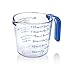 Arrow Home Products Plastic Measuring Cup for Liquids, 1.5 Cups - Cool-Grip Handle - BPA-Free, Stackable Measuring Cup with Spout & Clear Measurements - Microwave & Dishwasher Safe