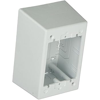 Panduit JBP1DWH 1-Gang Deep Outlet Box, White - Electrical