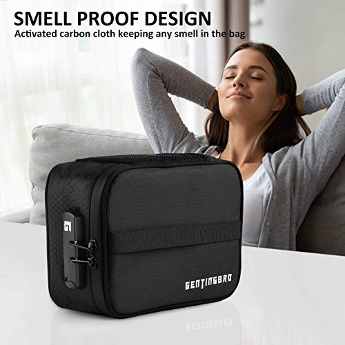 GENTINGBRO Smell Proof Bag Smell Proof with Combination Lock Pot Loves Me