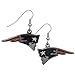 NFL Siskiyou Sports Womens New England Patriots Chrome Dangle Earrings One Size Team Colors