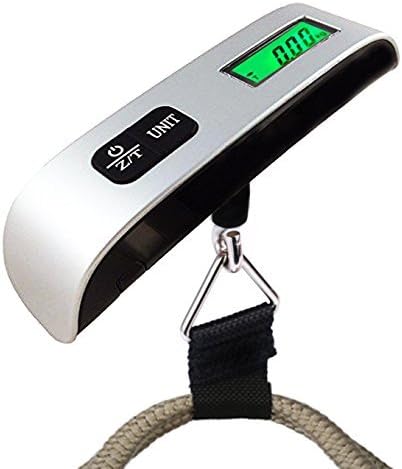 Digital Portable Luggage Hanging Scale with Temperature Sensor and Green Back Light LCD Display