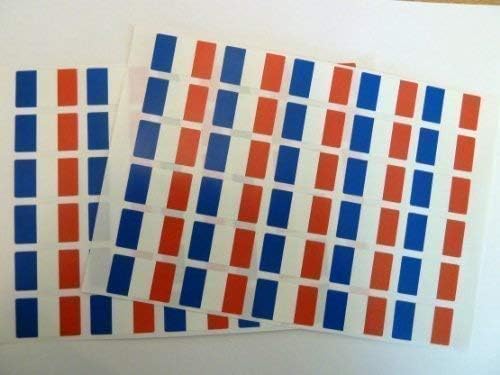 Pack of 60, 33x20mm, France Self-Stick Flag Stickers, Self-Adhesive French Flag Labels, Multicolor, 33 x 20 millimetres