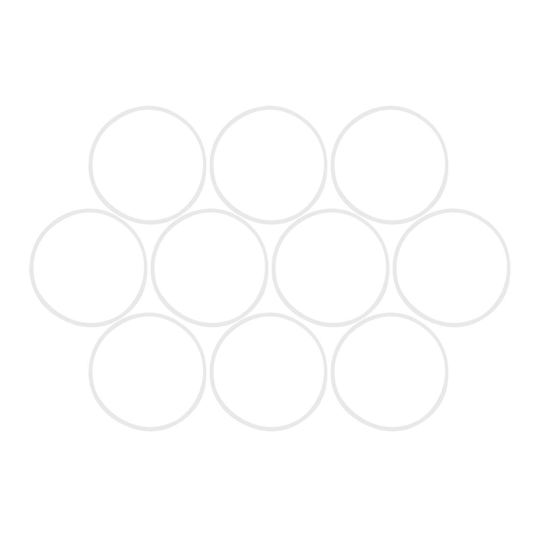 X AUTOHAUX Silicone O-Rings, 61.6mm OD 58mm ID 1.8mm Width VMQ Seal Gasket for Compressor Valves Pipe Repair, White, Pack of 10