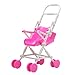Wrisky New Assembly Pink Baby Stroller Trolley Nursery Furniture Toys For Barbie Doll
