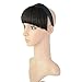 Beauty Angelbella Fashion Headband Neat Bangs Forehead Synthetic Hair Extensions for Girls(1b#)
