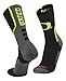 TCK NCAA Oregon Ducks Perimeter Crew Socks (Black/Neon Yellow, Small)