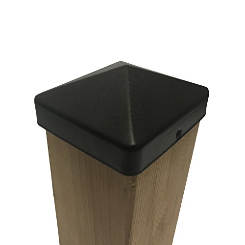 Nuvo Iron US Eazy Cap for 3.5 x 3.5 Posts (Pressure Fit) - Black - US-PCP11BLK