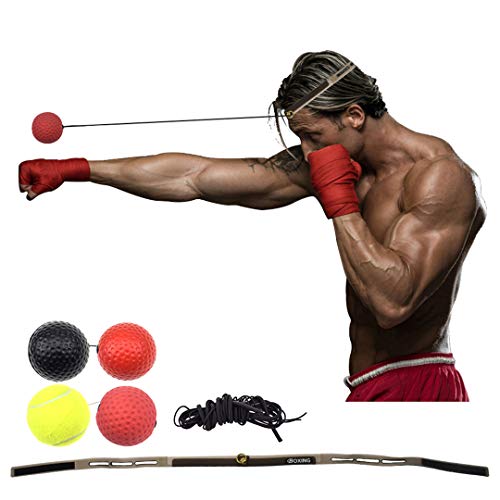 MAY DREAM Reaction Balls with Adjustable Headband for Boxing Training