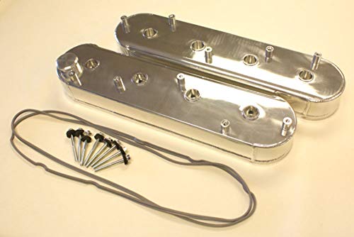 Racer Performance SBC LS1 LS2 LS6 LS7 L92 Polished Aluminum Fabricated Valve Covers NEW