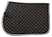 Tough 1 EquiRoyal Square Quilted Cotton Comfort English Saddle Pad, Black