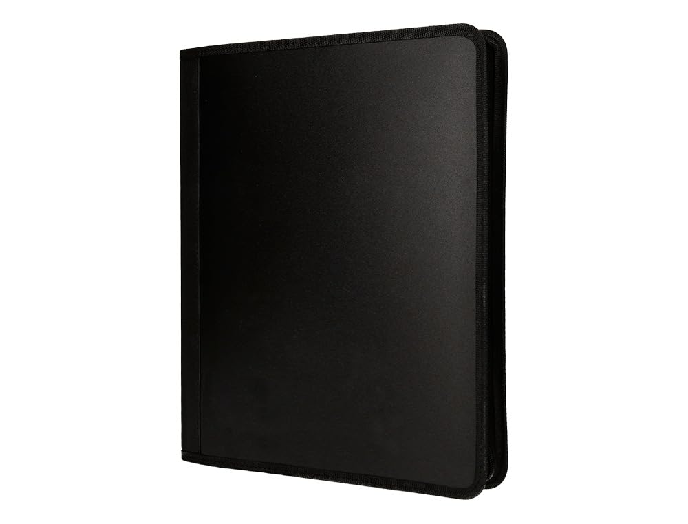 Liderpapel 4 Ring Binder 25 mm Polypropylene Zip Closure 4 Inner Pockets with Colour Trim