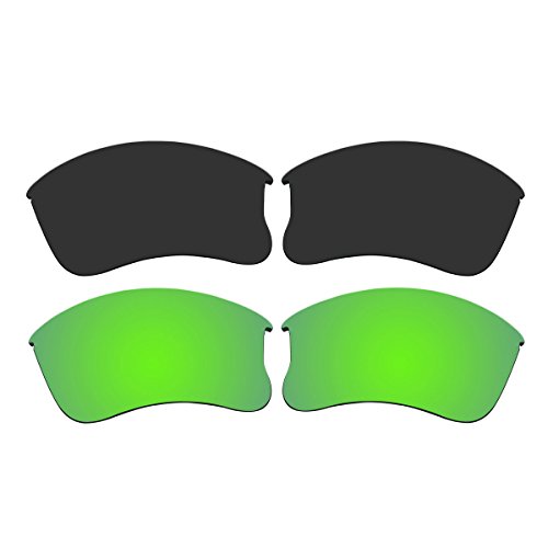 2 Pair Replacement Polarized Lenses for Oakley Flak Jacket XLJ Pack P3