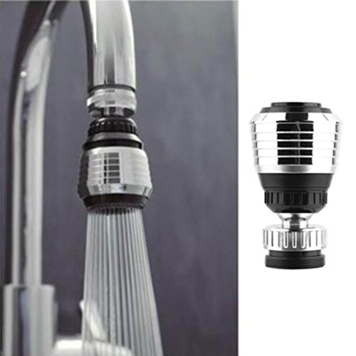 360 Rotate Swivel Faucet Nozzle Water Saving Tap Aerator Diffuser Faucet Nozzle Filter Adapter Diffuser Kitchen Accessories by Staron (A)