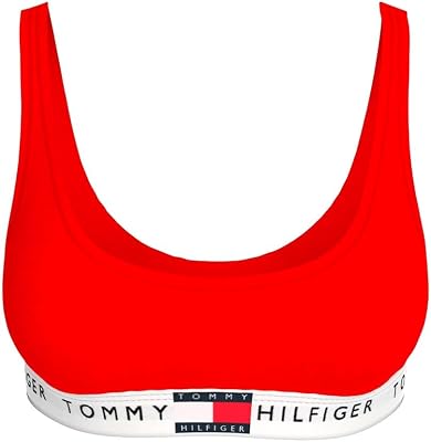 Brassière Femme Unlined avec Basque Emblématique, Rouge (Primary Red), XS