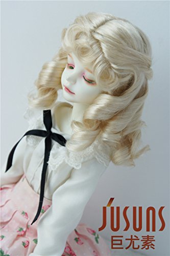 JD380 7-8' Harry Potter Movie Blond Hermione Doll wigs 18-20CM 1/4 MSD synthetic mohair BJD Wig