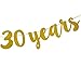 FECEDY Gold Glitter Cheers to 30 Years Banner for 30th Birthday Party