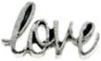 Silver SCRIPTED LOVE Floating Charm