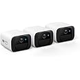 eufy Security SoloCam C210 3-Cam Pack, Wireless Outdoor Camera, 2K Resolution, No Monthly Fee, Wireless, 2.4 GHz Wi-Fi, HomeBase 3 Compatible