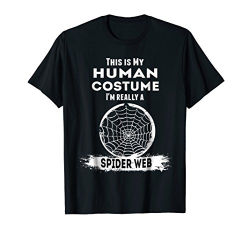 Spider Web Halloween Costume T-Shirt This is my Human Costum