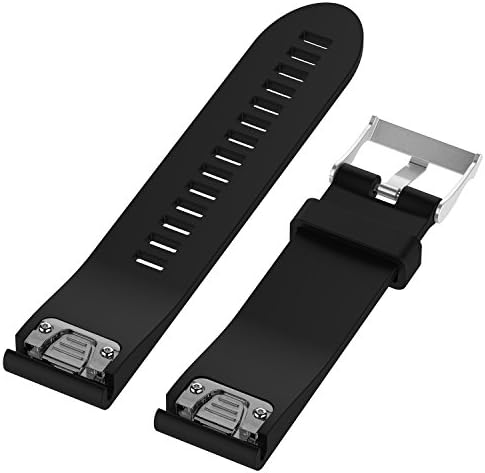 WEINISITE 20mm Silicone Adjustable Replacement Strap Bracelet for Garmin Fenix 5S GPS Watch