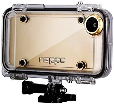 REPPO iPhone 6s 6 Plus Waterproof Case with 170° Wide Angle Lens for Swimming, Boating, Fishing, Skiing Compatible with GoPro Adapter (for iphone6s/6 plus 5.5)