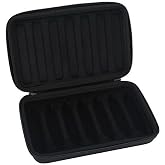 Harmonica Case, Portable PU Leather Harmonica Storage Bag with Compatible for 7 Harmonicas