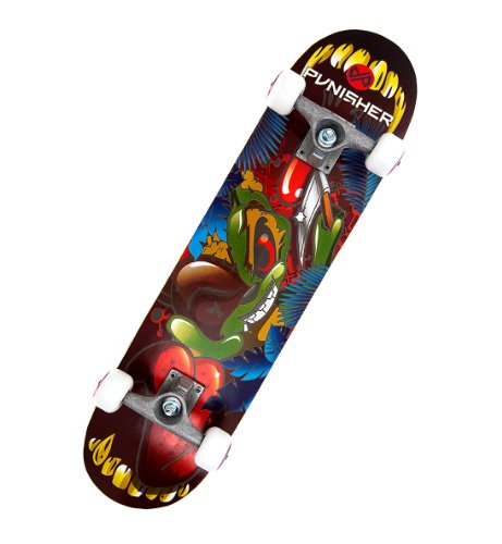Punisher Skateboards Ranger 31-Inch Double Kick Concave Complete Skateboard