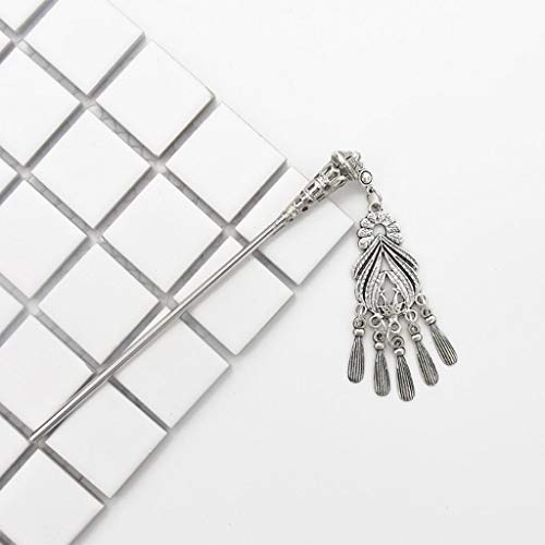 cici store New Retro Hairpin Chinese Hair Stick Vintage Tassel Floral Headwear Accessories - Thumbnail 5