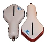 Dual Port USB Car Charger, Pack of 2, Universal Charger Compatible with Most USB Devices: Apple, Android, Tablets, MP3, MP4, GPS, Cameras