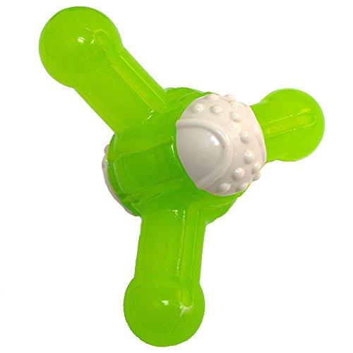 Hyper Pet Squawker Jack Dog Toy, Medium, Green/White