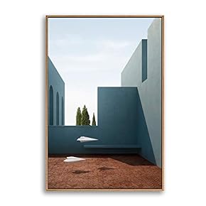 Framed Canvas Wall Art for Living Room, Bedroom Colorful Corridor Canvas Prints for Modern Home Decoration Ready to Hang - 16"x24" inches