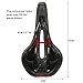 OUTERDO Bike Saddle Mountain Bike Seat Breathable Comfortable Bicycle Seat with Central Relief Zone and Ergonomics Design Fit for Road Bike and Mountain Bike