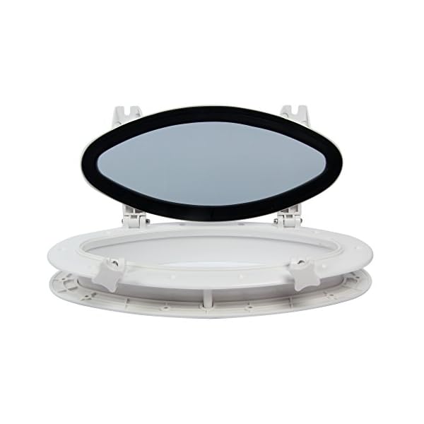 Amarine-made-Boat-Yacht-Elliptical-Oval-Opening-Portlight-Porthole-16-X-8-58-Replacement-Window-Port-Hole-ABS-White-Tempered-Glass