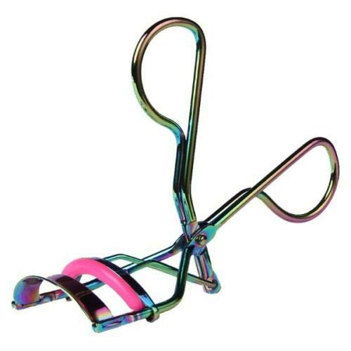 Beauty Plus - Eyelash Curler, Applicator, Available in 17 Models,Stainless Steel with Silicone Pad, for Perfect Curling and Applications, Professional Eyelash Curlers (Rainbow)