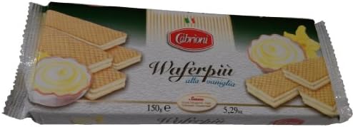 Cabrioni Waferpiu' Vanilla Creme Wafer - 2 pack