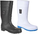 Portwest FW95 Mens Steel Toe Cap Safety Wellington Boots White 43 view 2