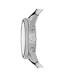 Armani Exchange para hombre acero inoxidable de cuarzo reloj Casual, color: negro (modelo: ax1813)