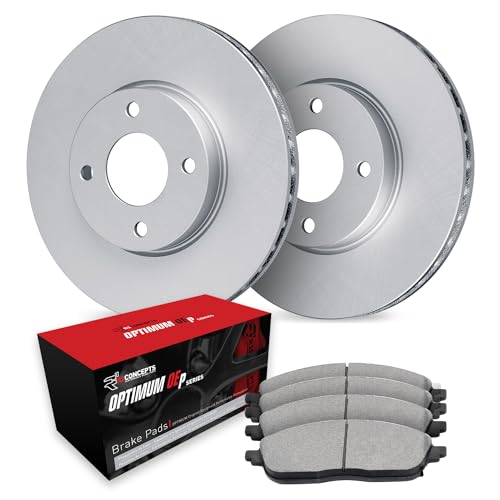 R1 Concepts Front Brake Kit Fits 2012-2017 Hyundai Accent, Kia Rio| Optimum Oep…