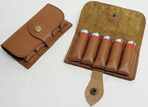 Olson Sports 12 Gauge Leather Shotgun Shell Holder for a Belt Tan