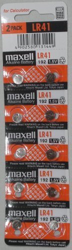 Maxell watch battery button cell lr41 ag3 192 30 batteries, holog…