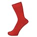 ZAKIRA Finest Combed Cotton Dress Socks in Plain Vivid Colours for Men, Women, 7-12 (US), Red
