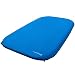 KingCamp Camping Double Sleeping Pad Foam Mat Mattress - Self Inflating Thick Pad with Carry Bag, Suitable for Traveling Family Outdoor Activities (Blue-Deluxe Double)
