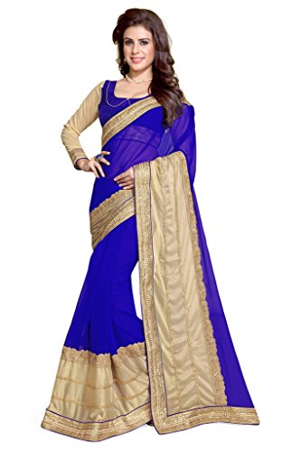 Mirchi Fashion Women's Party Wear Latest Indian Saree Unstitched Blouse Piece