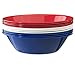 Liberty 28-ounce Plastic Cereal/Soup Bowls | set of 12 in 3 Assorted Colors