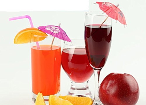 Fangfang 144 PCS Cocktail Parasol Drink Umbrellas For Party