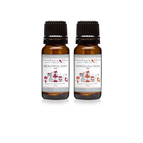 Pair (2) - Barnhouse Blue - Beautiful Day Type & Honolulu Sun Type - Premium Fragrance Oil Pair - 10ml