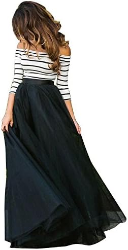 AiSiC Women Off-shoulder High Waist Tutu Slim Long Dress Sets