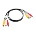 RCA 6 FT Audio/Video Composite Cable DVD/VCR/SAT Yellow/White/RED CONNECTORS